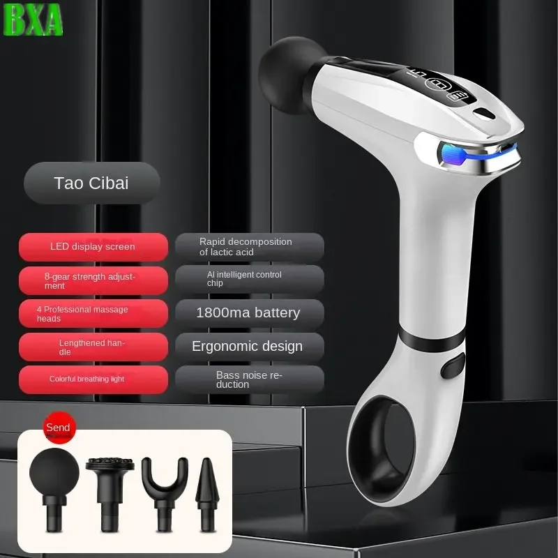 Electric Massage Gun Deep Tissue - Massage-Stick Massagepistole mit Verlängertem Griff Elektrischer
