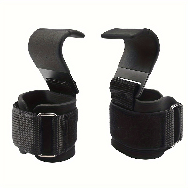 Wrist Wraps Weightlifting Support - Gewichtheber-Hakengriffe mit Handgelenkbandagen, Handgelenkriemen für Fitness,