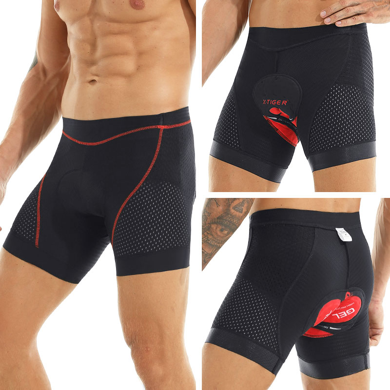 Padded Cycling Shorts 5D Gel - X-Tiger Radfahren Shorts Upgrade 5D Gel