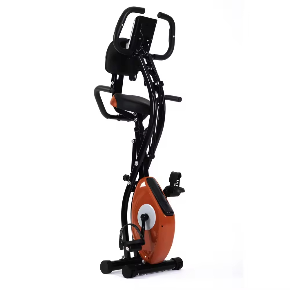 Exercise Bike Magnetic Resistance - Klappbares Indoor-Heimtrainer mit Magnetwiderstand aus Stahl,