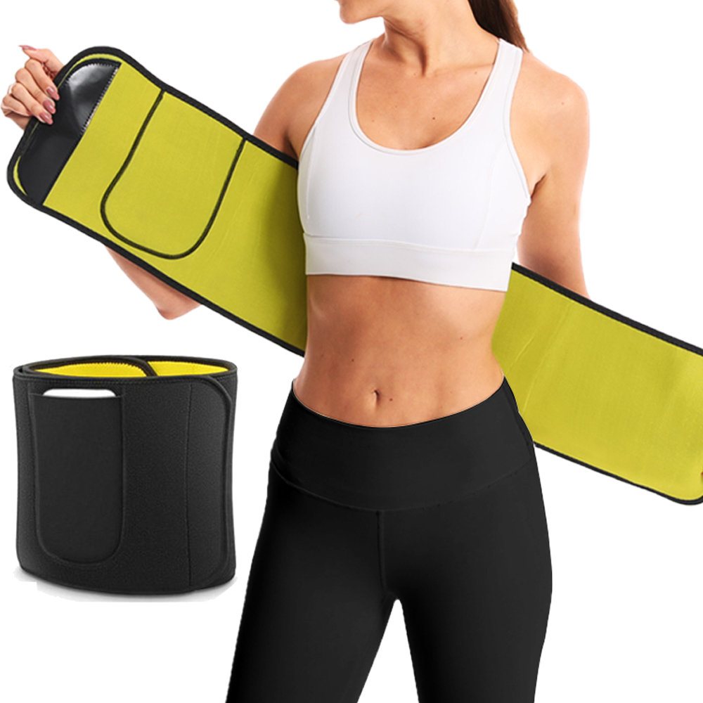 Sweat Waist Trainer Belt Neoprene - Damen Sauna-Taillentrainer Schlankheitsgürtel Fitness-Bauchkontrollkorsett Schweiß-Fettverbrennungs-Bodyshaper Fitness-Gewichtsverlust-Shapewear