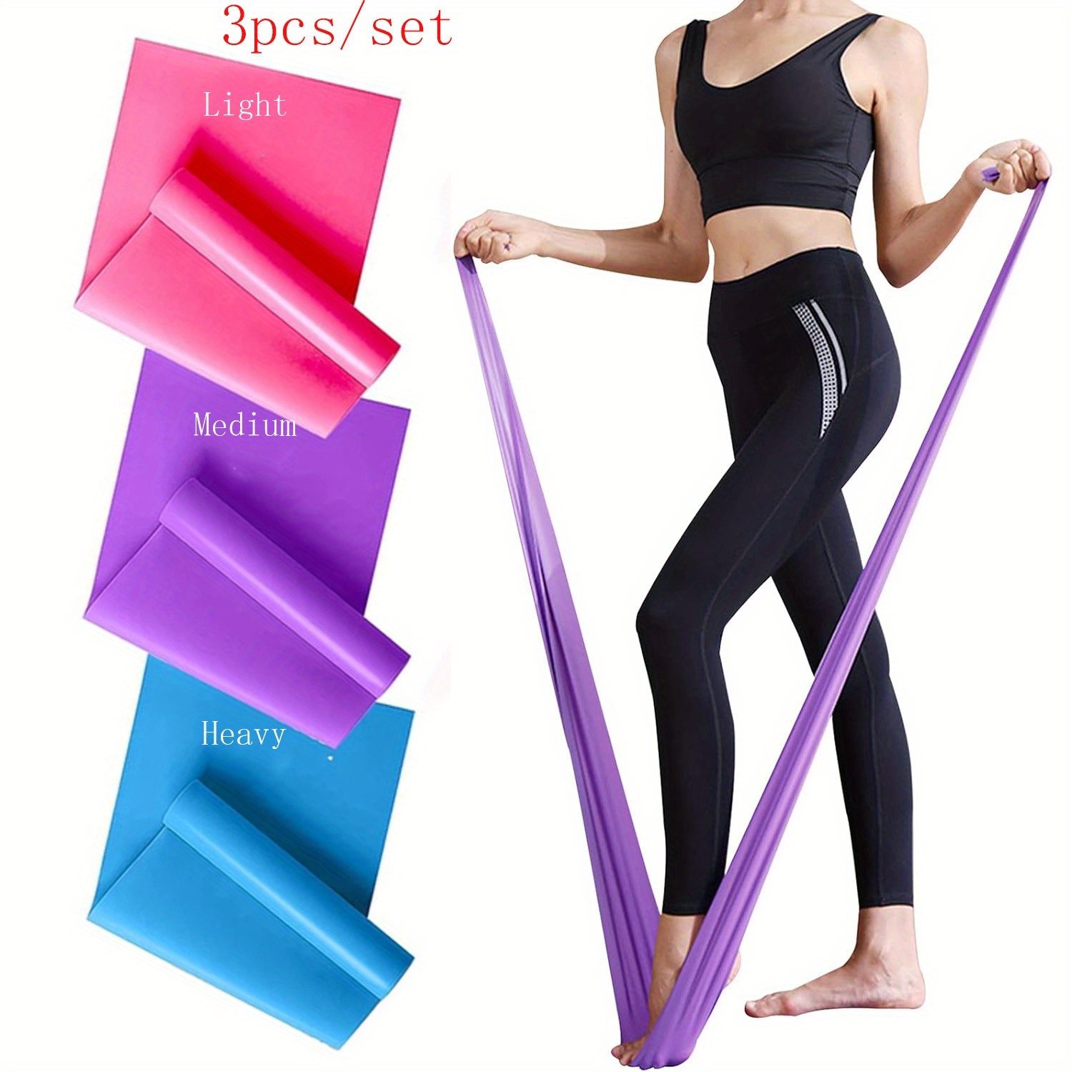 Pilates Bar Kit With Resistance Bands - 1/3 Stück Widerstandsbänder für Männer und