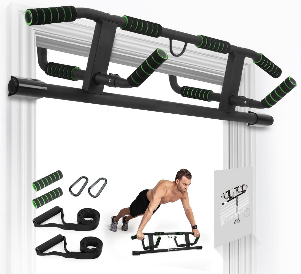 Door Pull Up Bar No Screw - Türkanten-Klimmzugstange ohne Schraubenmontage für Türrahmen