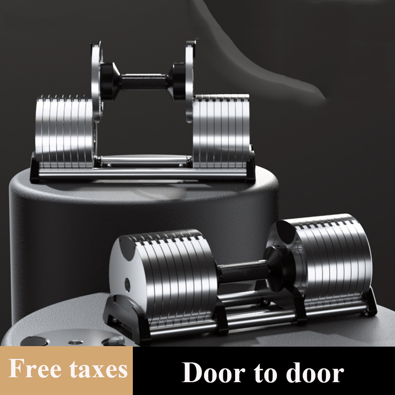 Adjustable Dumbbell Pair 40Kg - Verstellbare Gewichthemausrüstung mit Basis für Männer