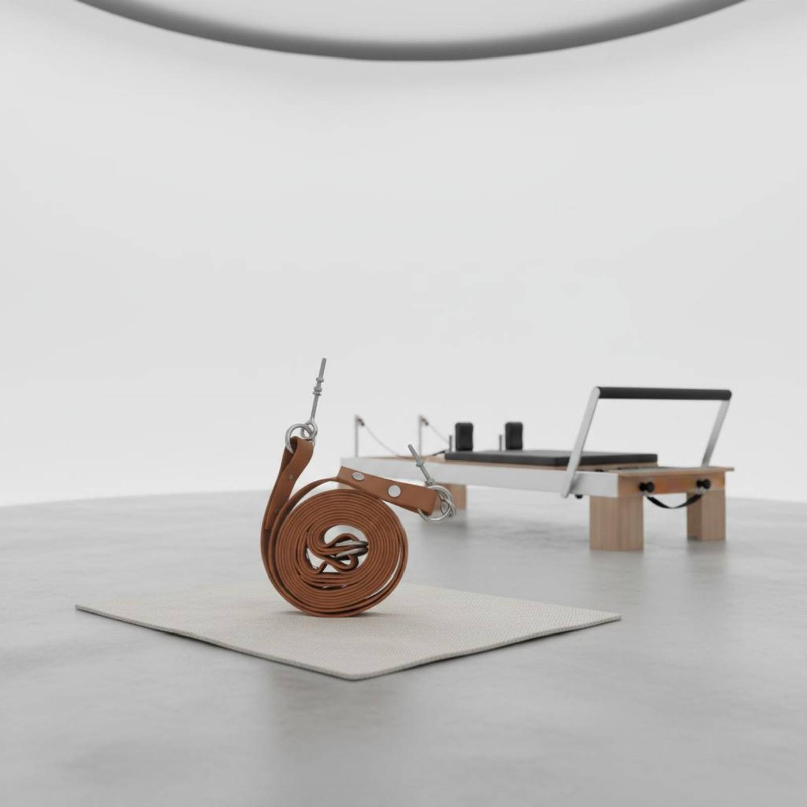 Fitness Equipment - Reformer Doppelschlaufen-Gurt Komfortabler Pilates Doppelschlaufen-Gurt Fitnessgerät