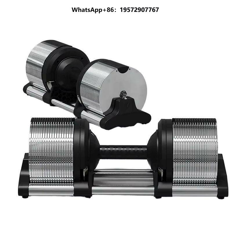 Adjustable Dumbbell Pair 40Kg - Schnellverschluss 32kg 70lb Gusseisen Stahl Gummibeschichtetes