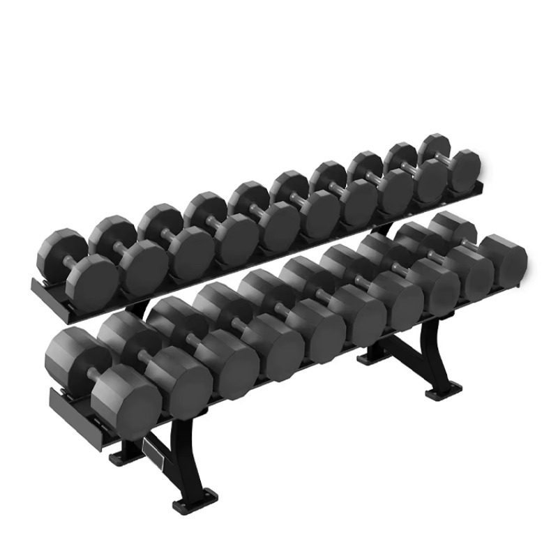 Fitness Equipment - 2-stöckiges Hantelregal für 10 Paar Hanteln,