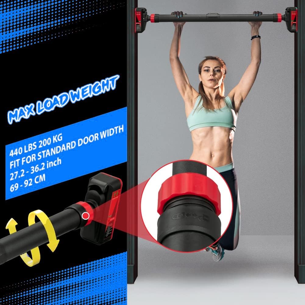 Door Pull Up Bar No Screw - Verstellbare Klimmzugstange für Türrahmen - 440