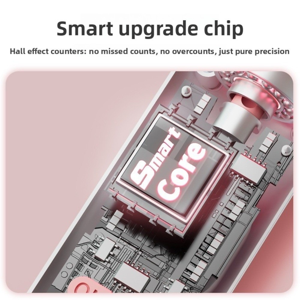 Smart Jump Rope Digital Counter - Kabelloses Seilloses Springseil Rutschfestes Gewichtsreduktions-Zählseil mit