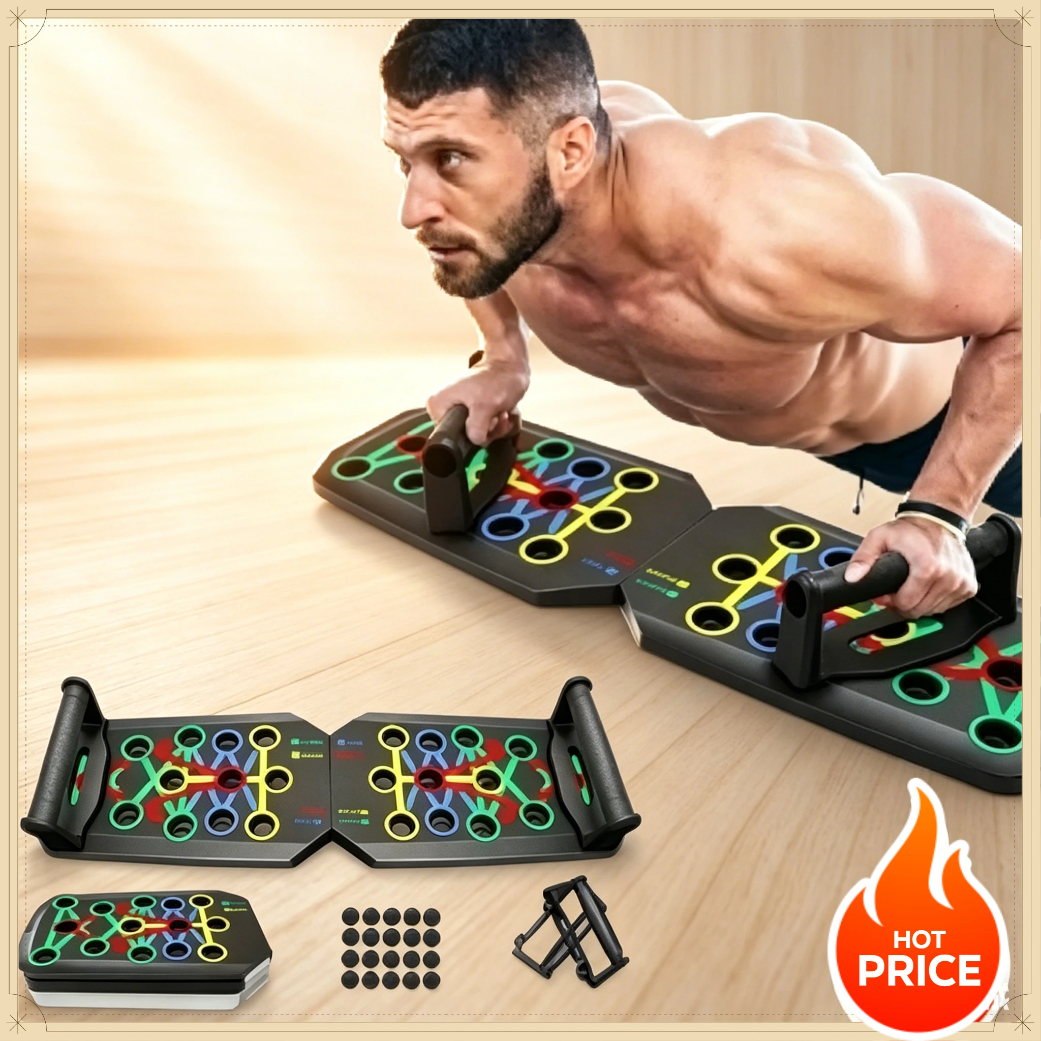 Faltbares Push-Up-Brett für de – Push Up Board Foldable Multi Function Bewertung und Preis