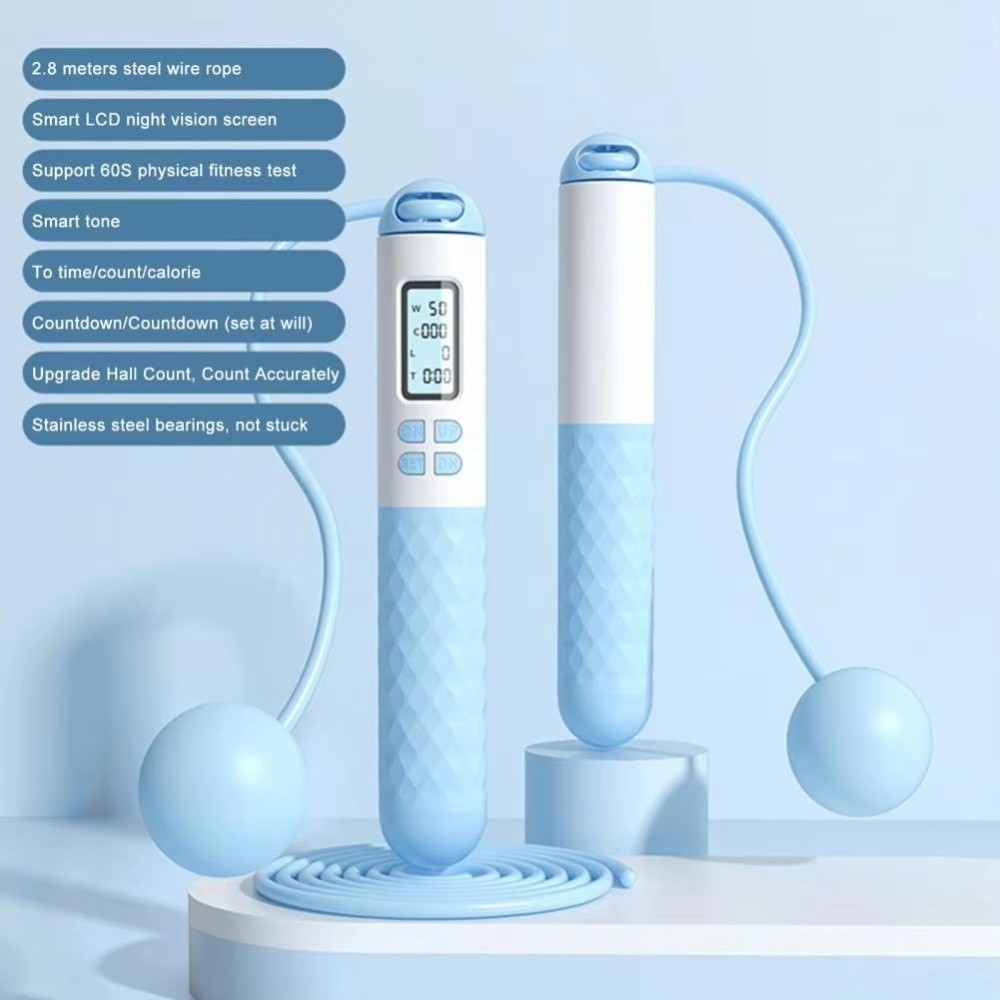 Tragbares Kabelloses Springsei – Smart Jump Rope Digital Counter Bewertung und Preis