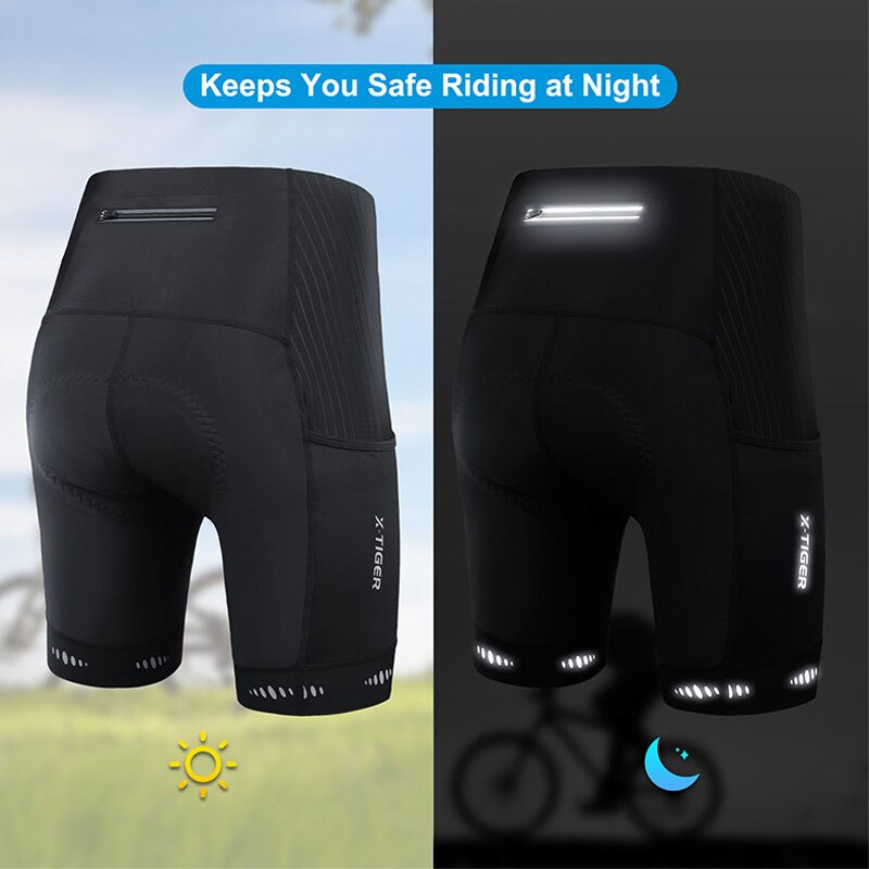 X-TIGER Herren-Radhose mit Ges – Padded Cycling Shorts 5D Gel Bewertung und Preis