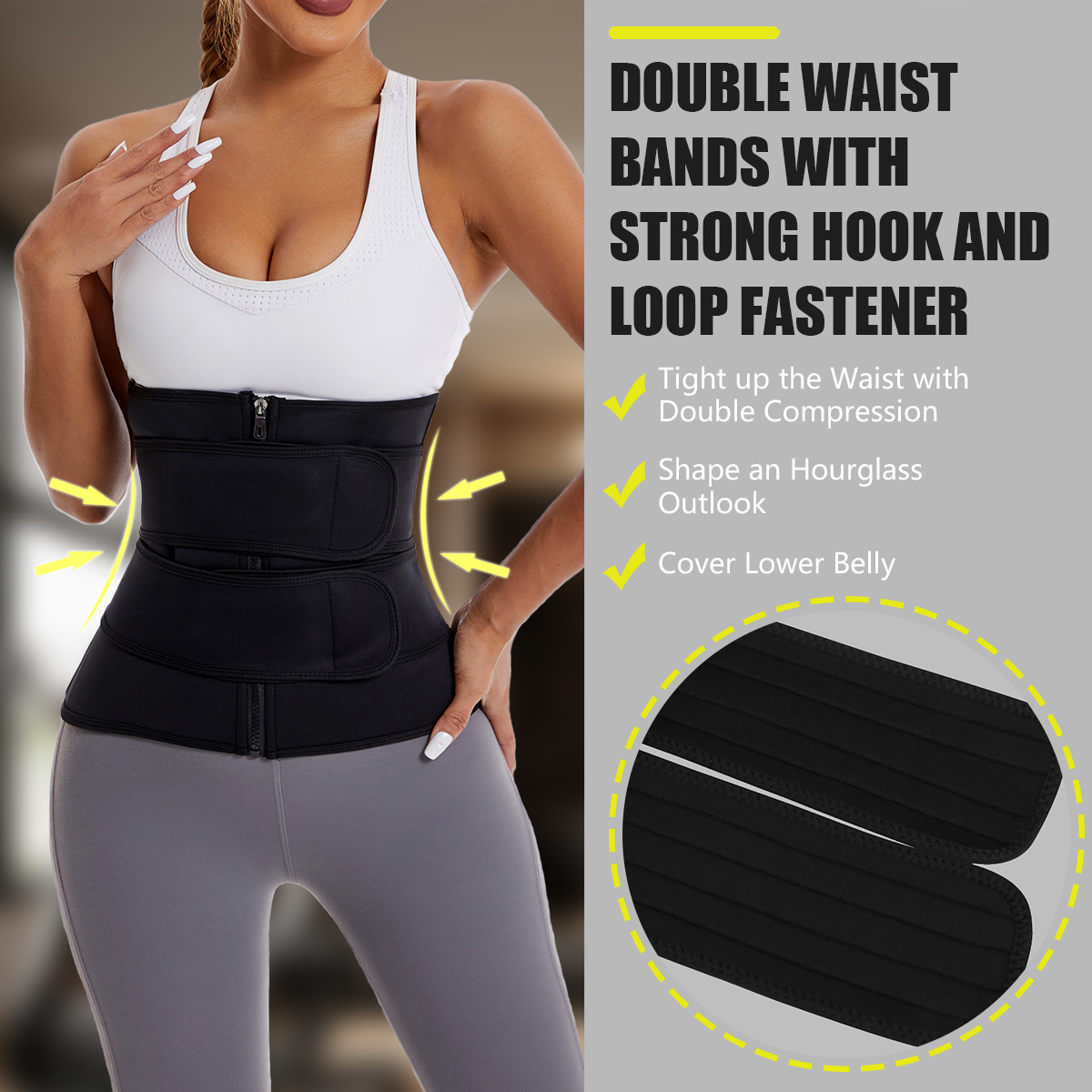 Damen-Taillentrainer-Gürtel mi – Sweat Waist Trainer Belt Neoprene Bewertung und Preis