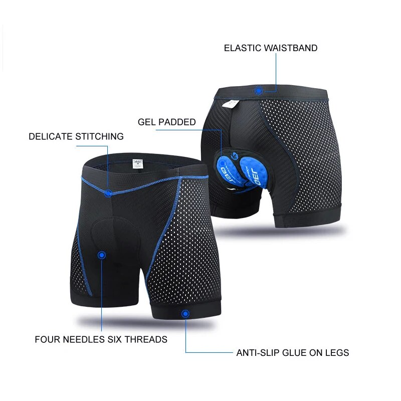 X-TIGER Herren Radsport Unterw – Padded Cycling Shorts 5D Gel Bewertung und Preis