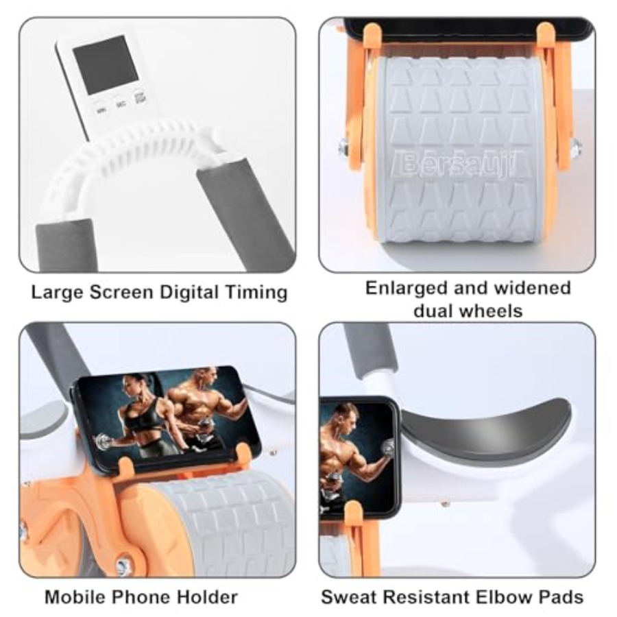 2026 Verbessertes Bauchtrainer – Ab Roller Wheel With Elbow Support Bewertung und Preis