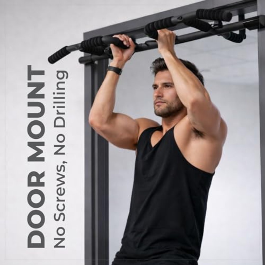 Türklimmzugstange-Set mit Aufh – Door Pull Up Bar No Screw Bewertung und Preis