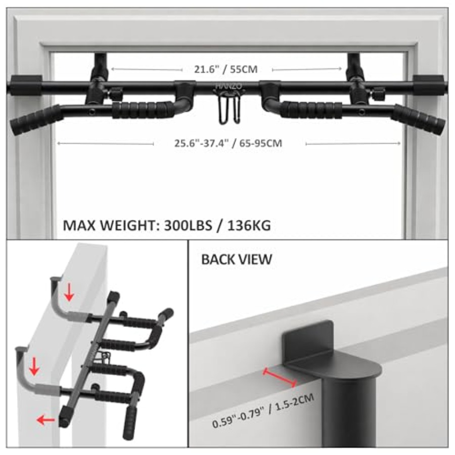 Türklimmzugstange-Set mit Aufh – Door Pull Up Bar No Screw Bewertung und Preis