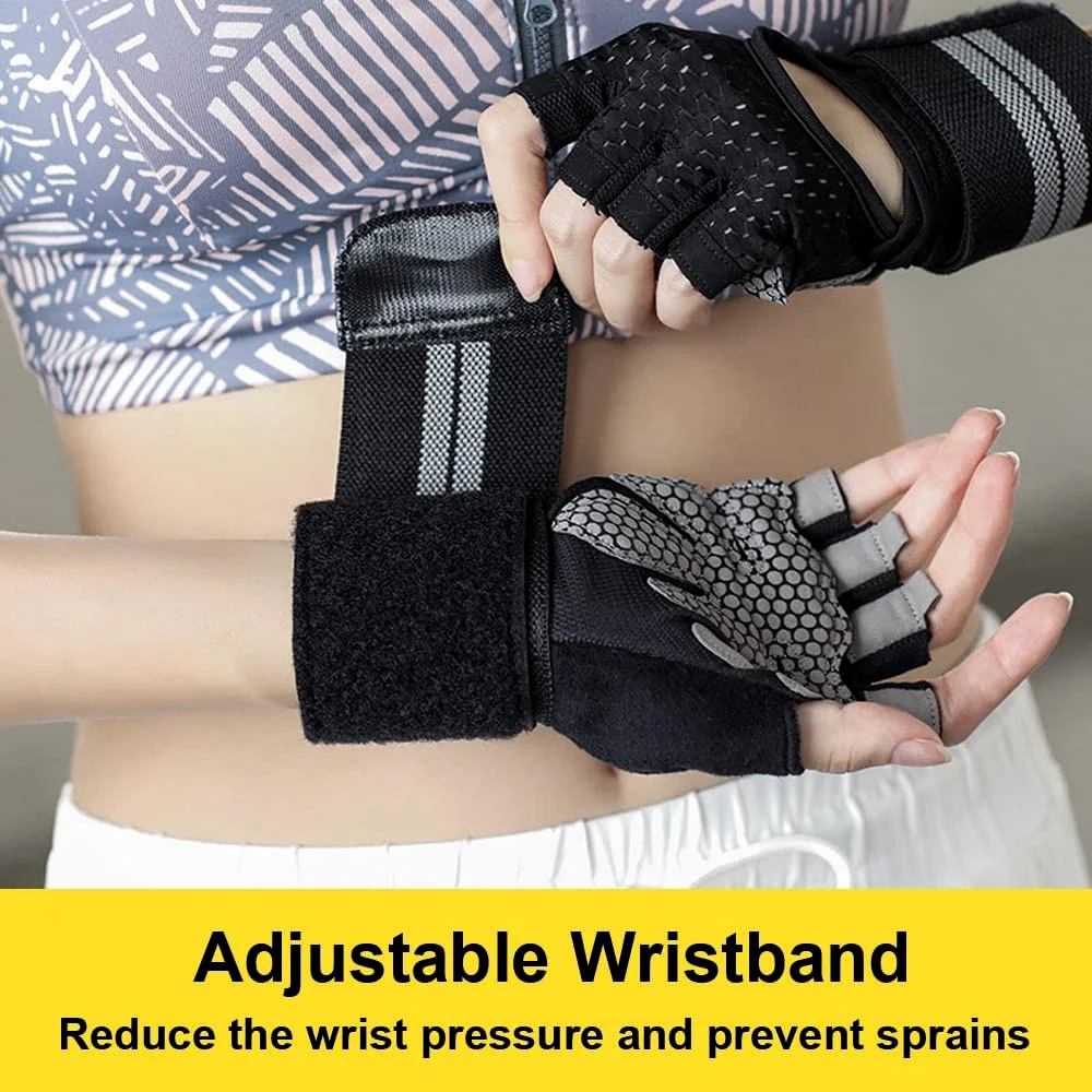 1 Paar Halbfinger-Fitness hand – Wrist Wraps Weightlifting Support Bewertung und Preis