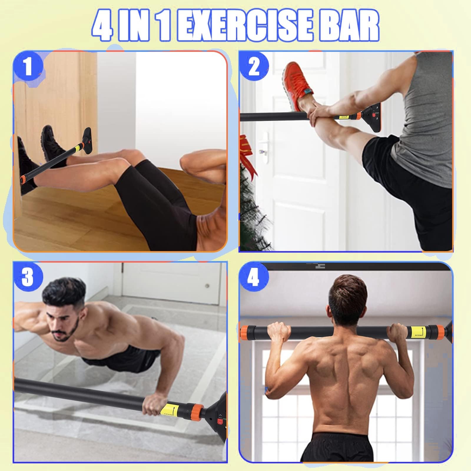 Verstellbare Klimmzugstange fü – Door Pull Up Bar No Screw Bewertung und Preis