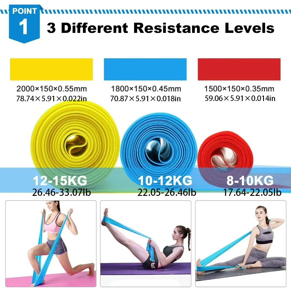 4 Teile/satz Elastische Fitnes – Pilates Bar Kit With Resistance Bands Bewertung und Preis